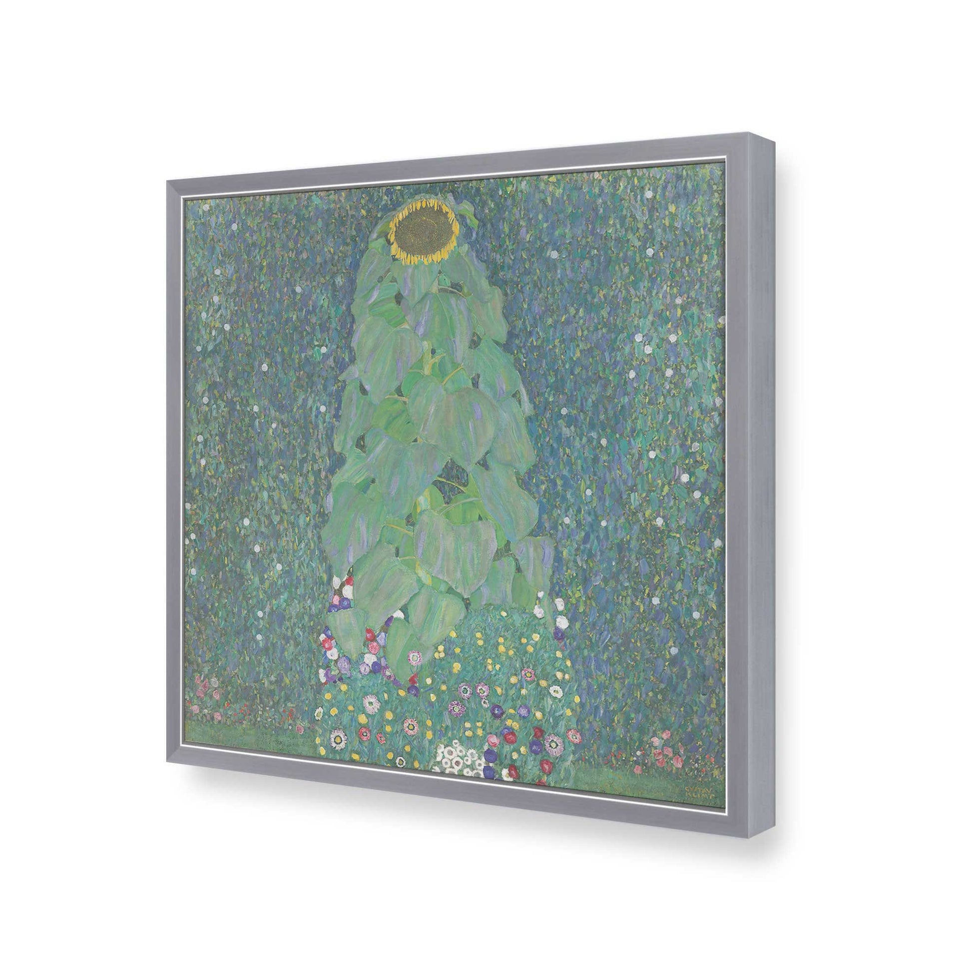 [Color:Polished Chrome], Picture of art in a Polished Chrome frame of the corner