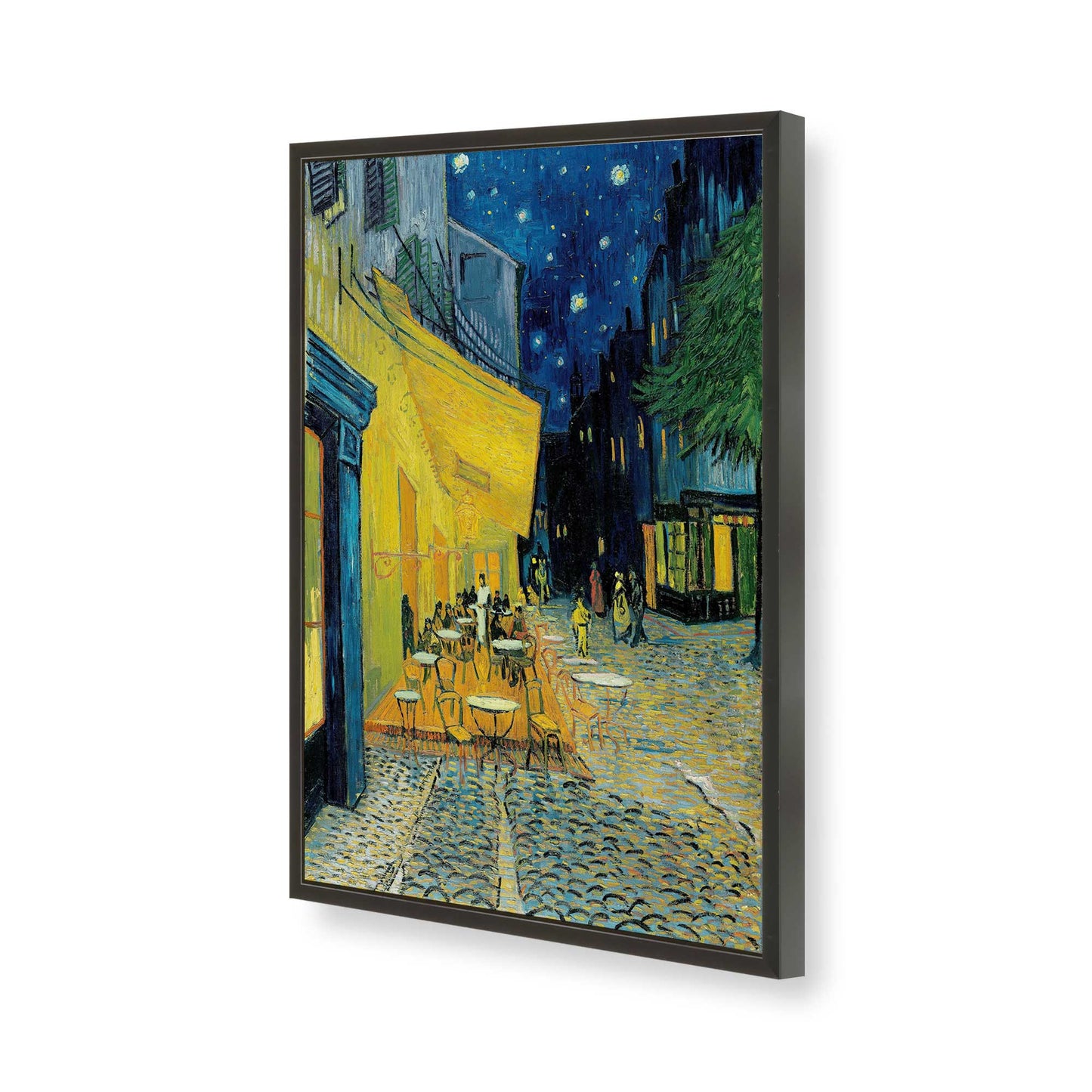 [Color:Satin Black], Picture of art in a Satin Black frame of the corner