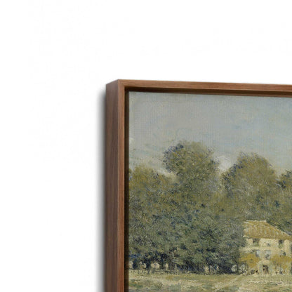 [Color:Walnut], Picture of art in a Walnut frame at an angle