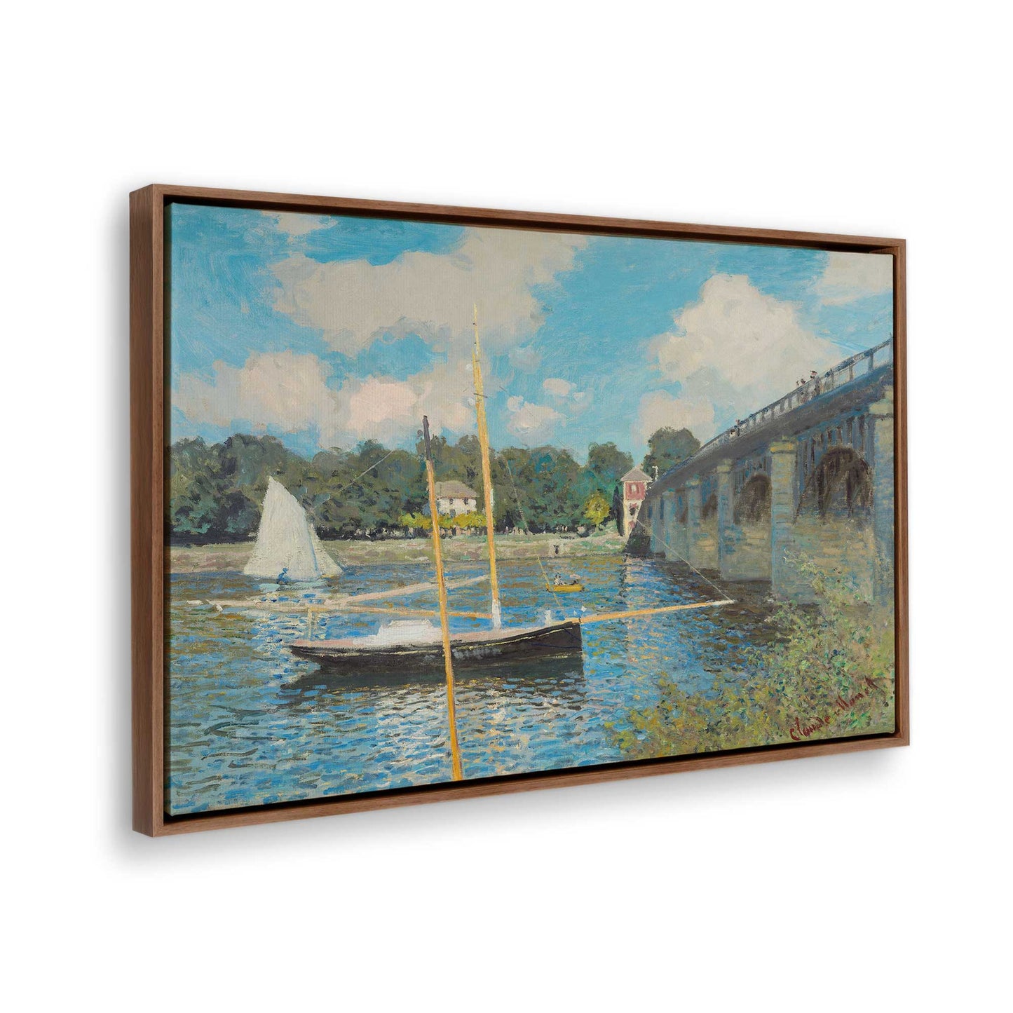 [Color:Walnut], Picture of the corner of the art