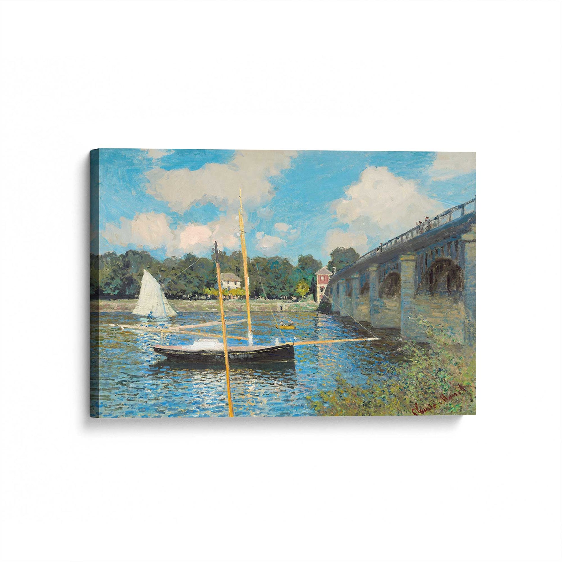 [Color:Stretched Canvas], Picture of art at an angle