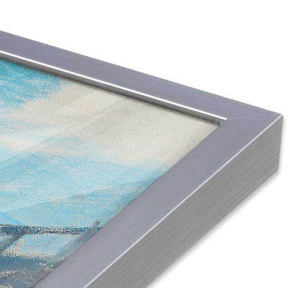 [Color:Polished Chrome], Picture of art in a Polished Chrome frame at an angle