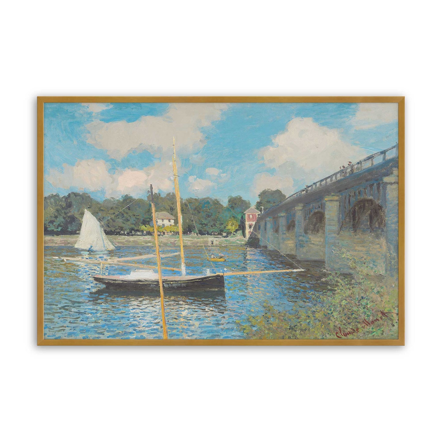 [Color:Polished Gold], Picture of art in a Polished Gold frame