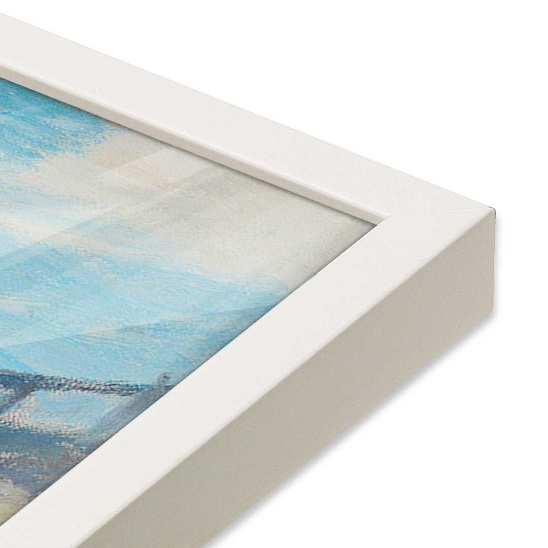 [Color:Opaque White], Picture of art in a Opaque White frame at an angle