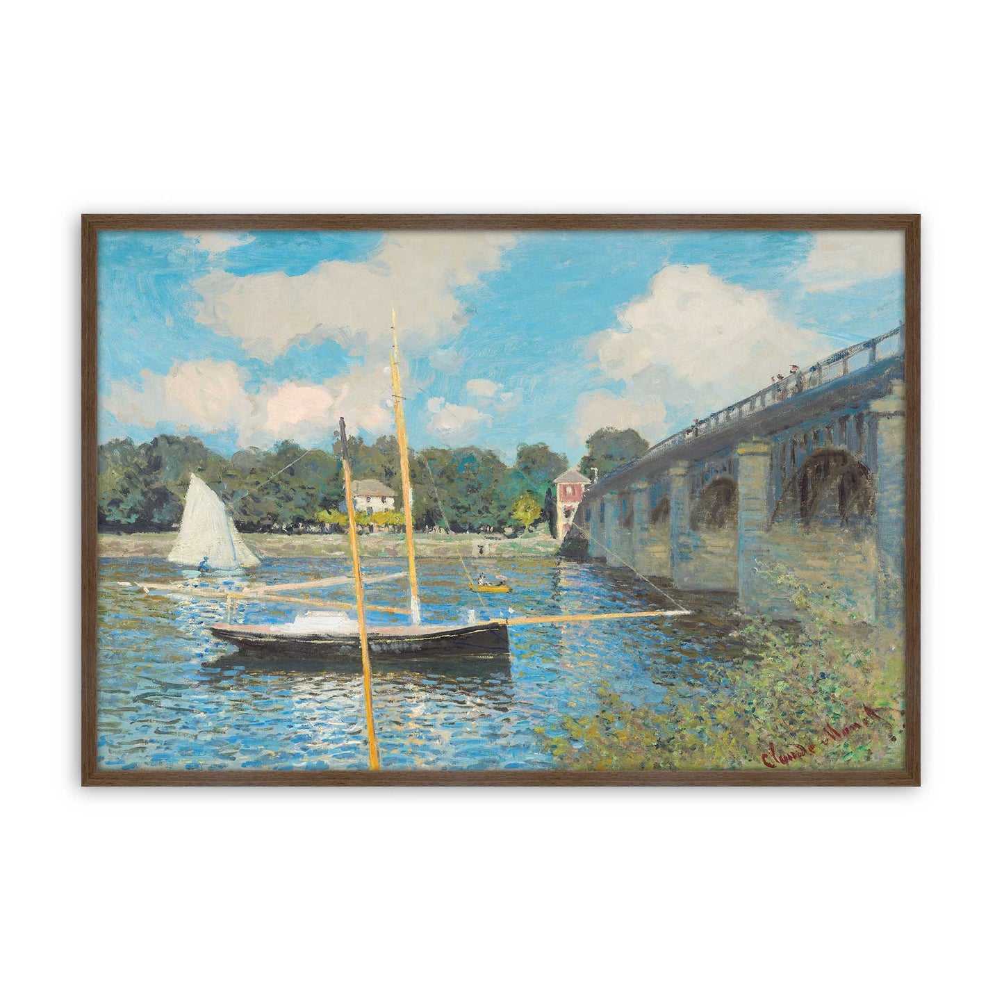 [Color:Walnut], Picture of art in a Walnut frame
