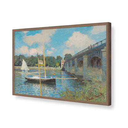 [Color:Walnut], Picture of art in a Walnut frame of the corner