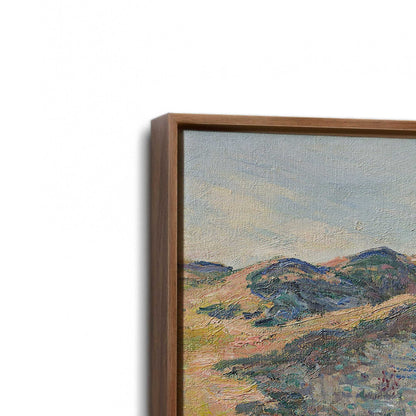 [Color:Walnut], Picture of art in a Walnut frame at an angle