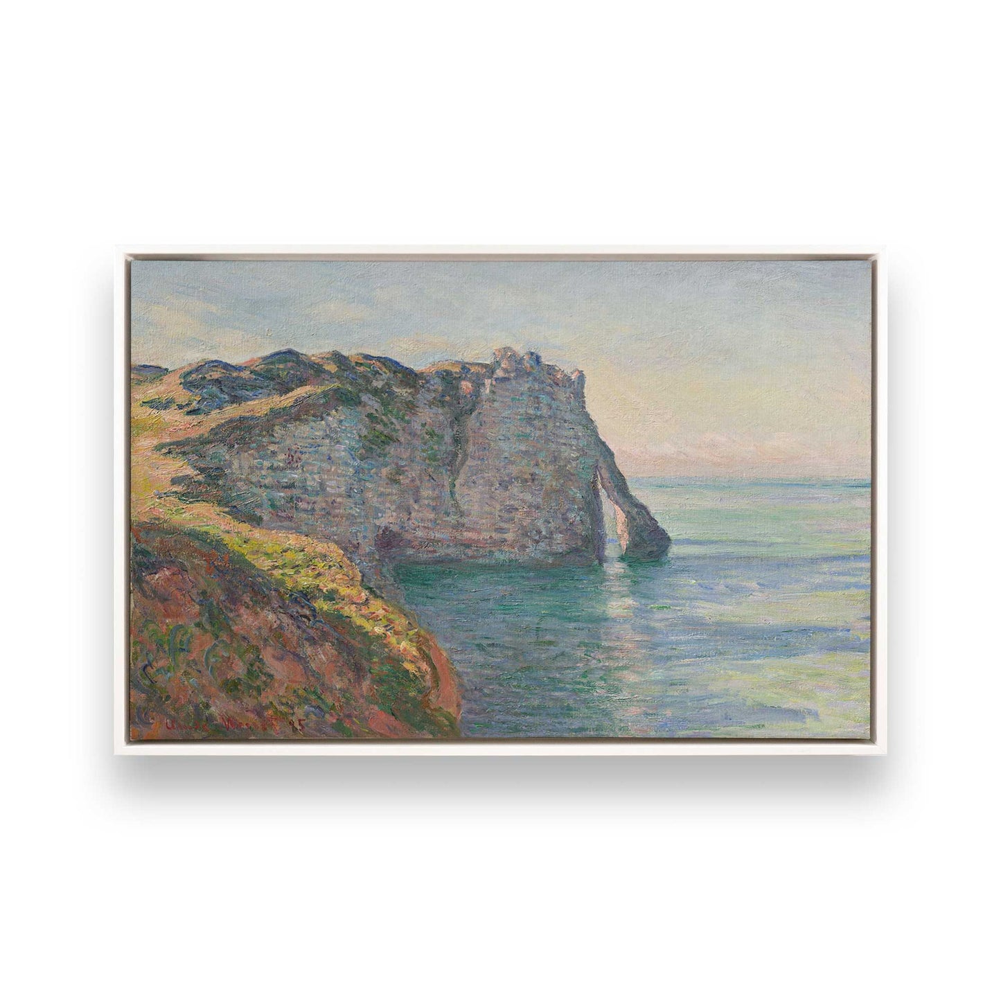 [Color:Opaque White], Picture of art in a White frame