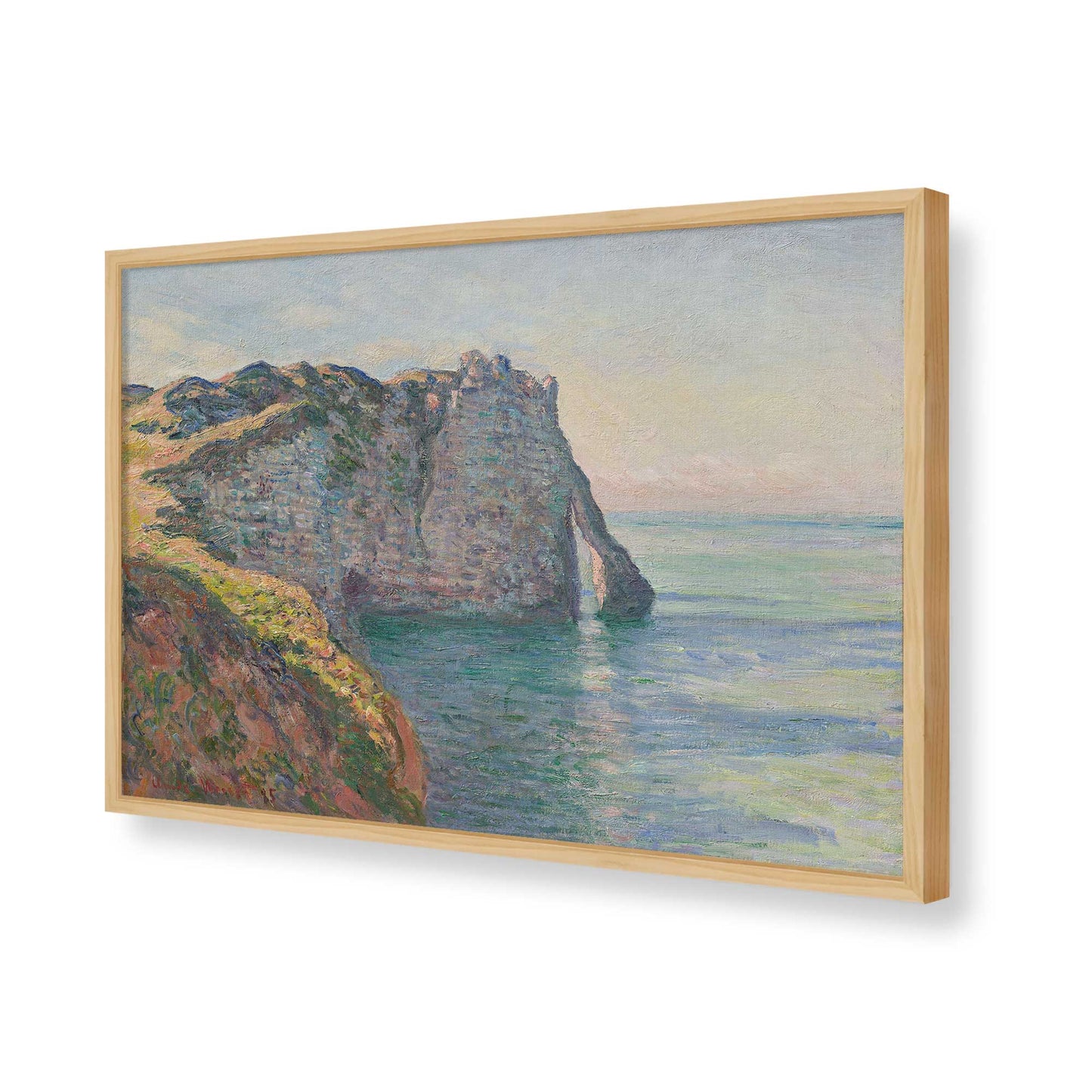 [Color:American Maple], Picture of art in a American Maple frame of the corner