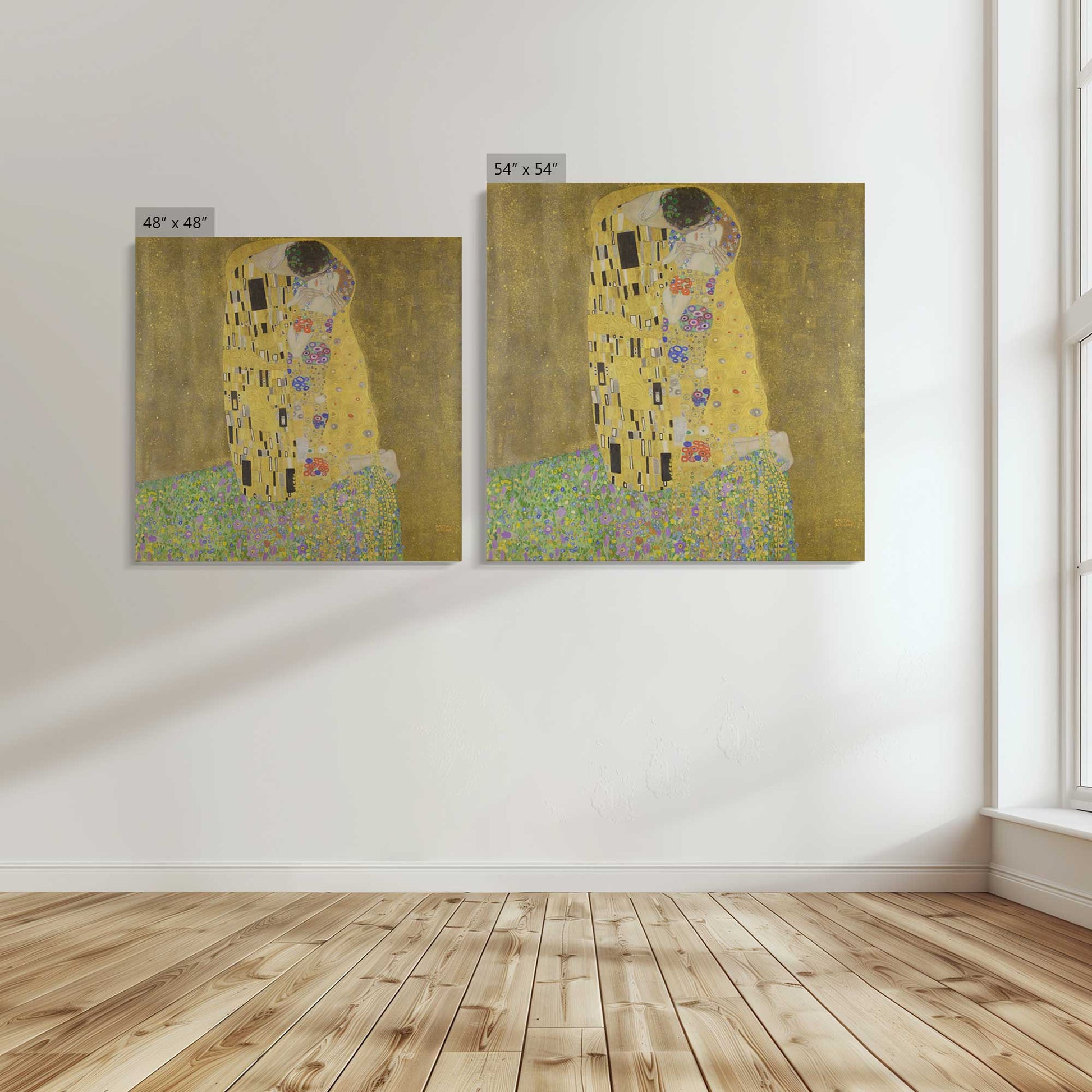 [Color:Stretched Canvas], Image showing the size comparisons