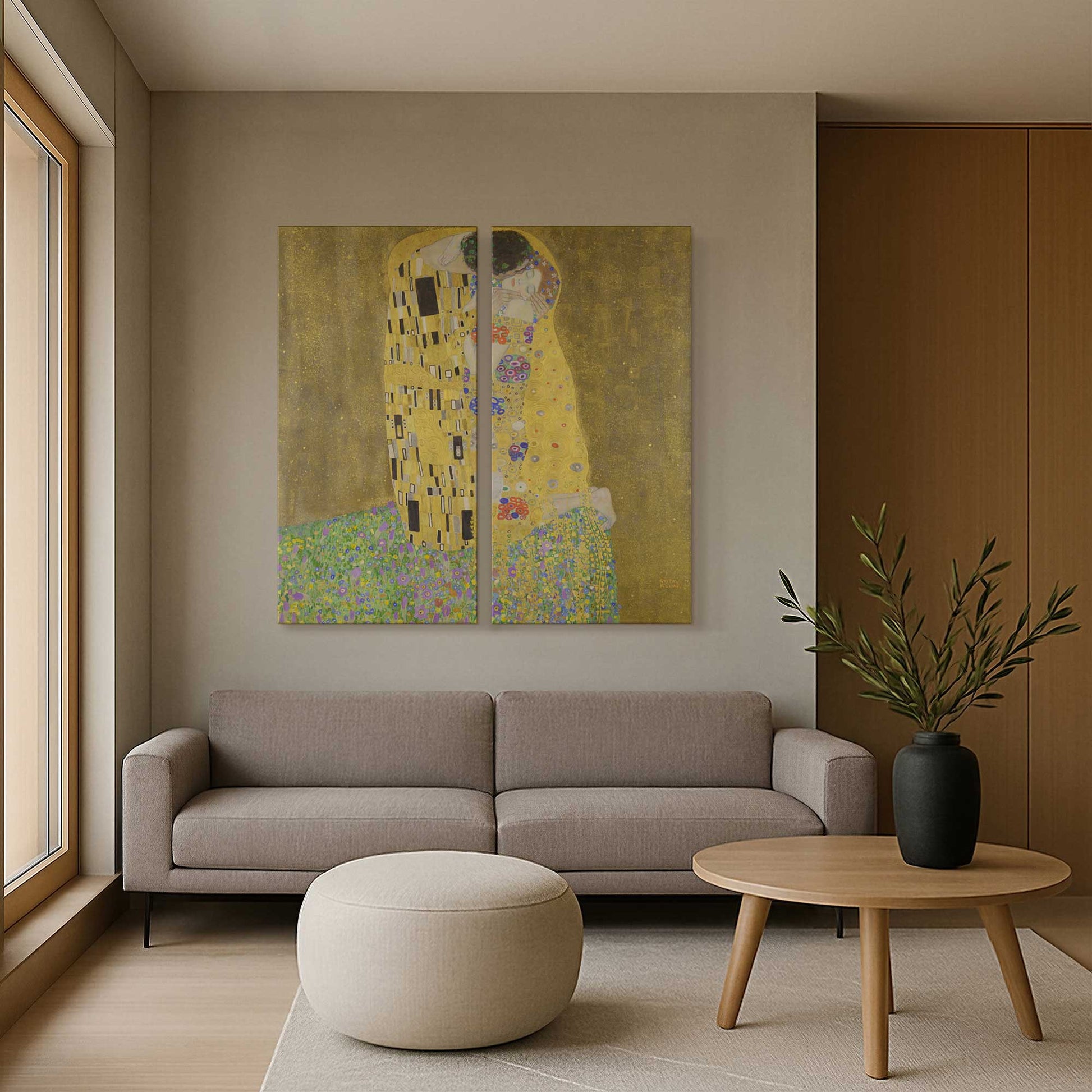 [Color:Stretched Canvas], Picture of art in a room