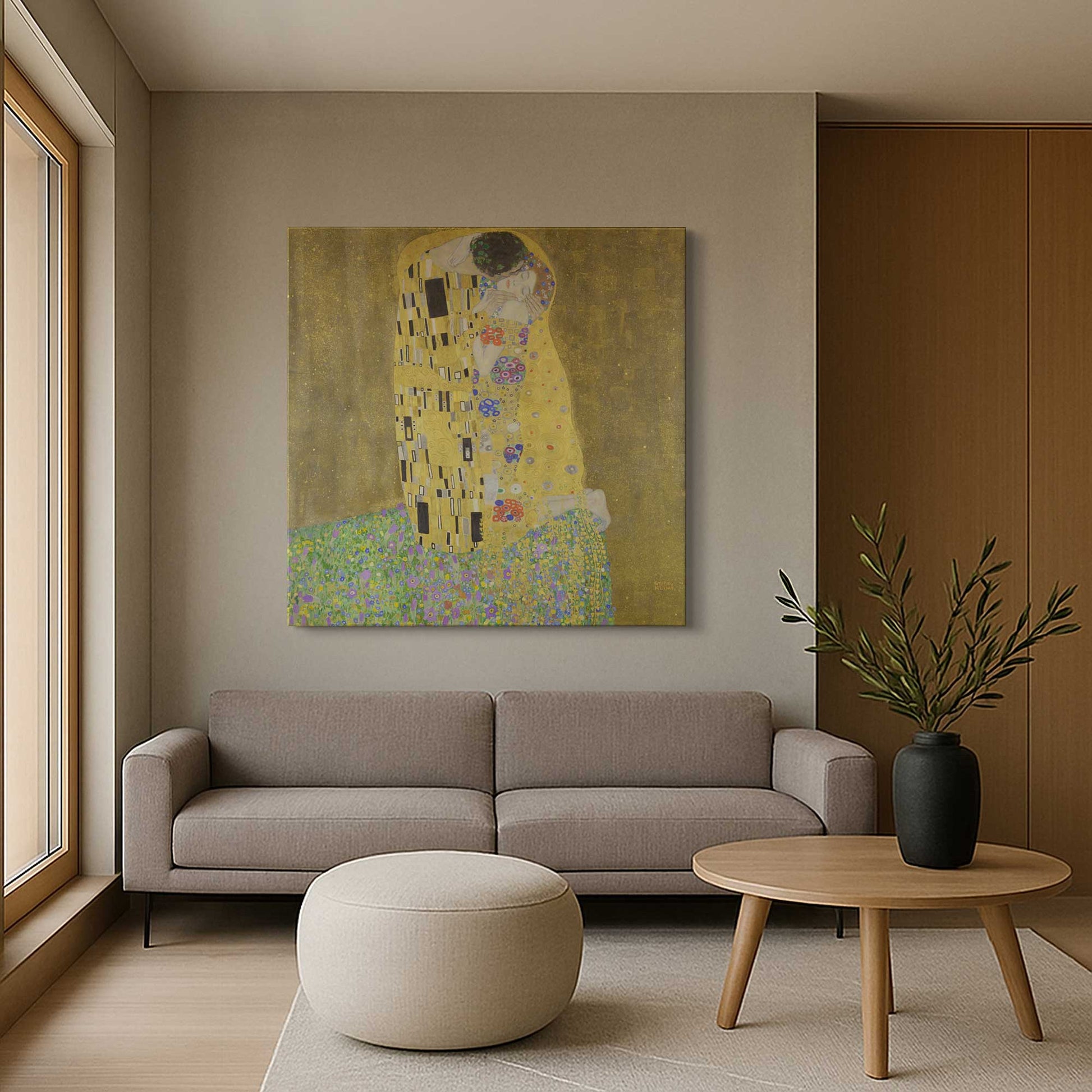 [Color:Stretched Canvas], Picture of art in a room