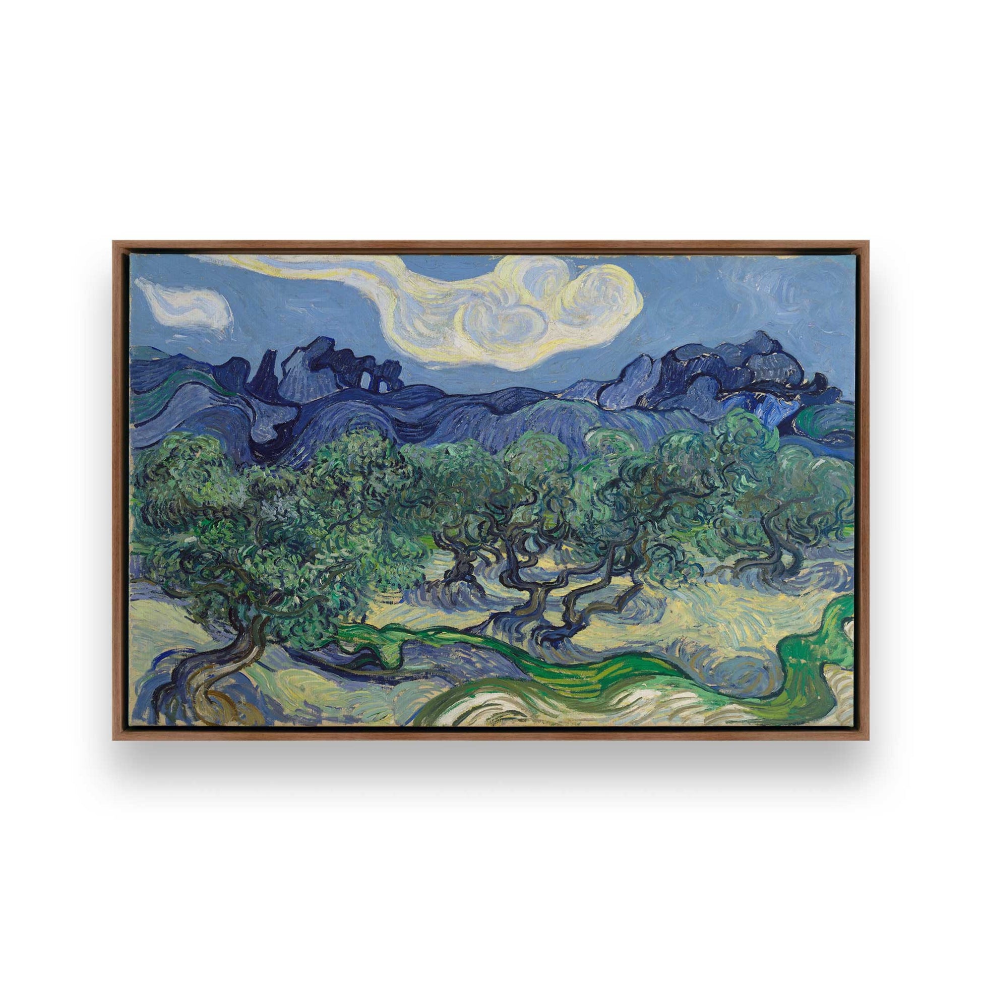 [Color:Walnut], Picture of art in a Walnut frame