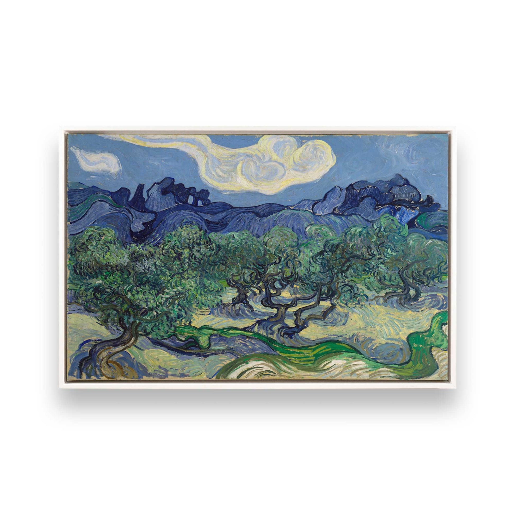 [Color:Opaque White], Picture of art in a White frame