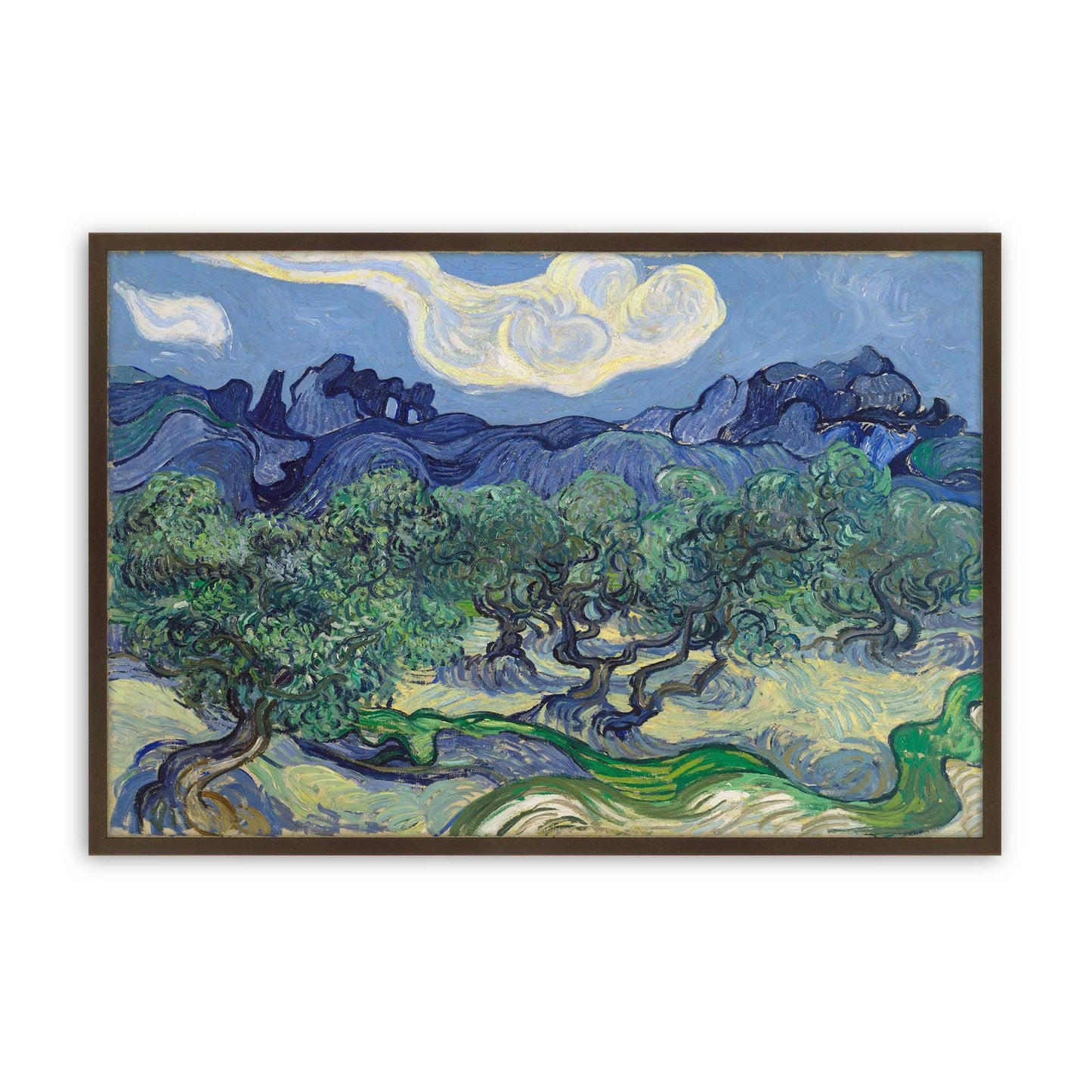 [Color:Belvinder Brown], Picture of art in a Belvinder Brown frame