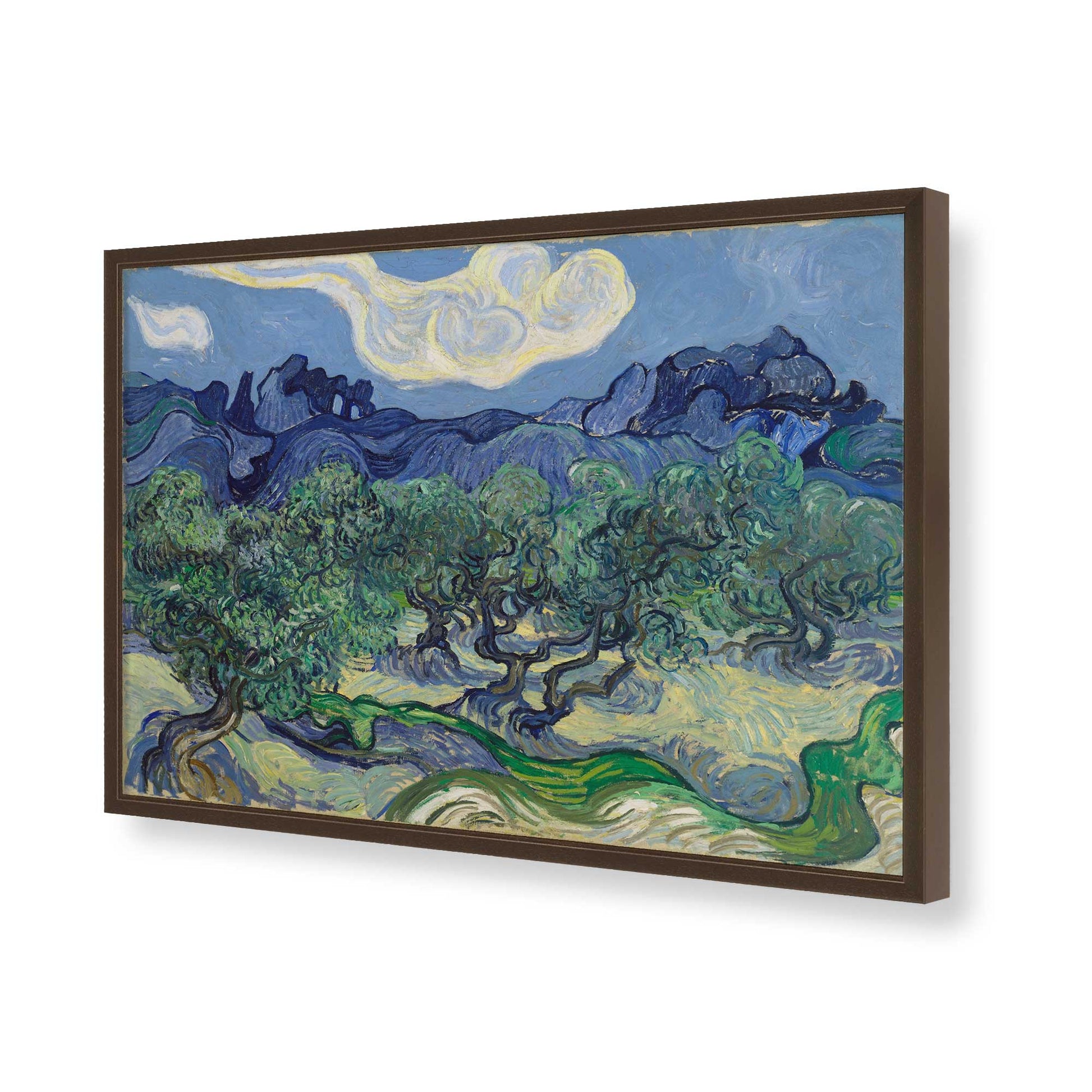 [Color:Belvinder Brown], Picture of art in a Belvinder Brown frame of the corner