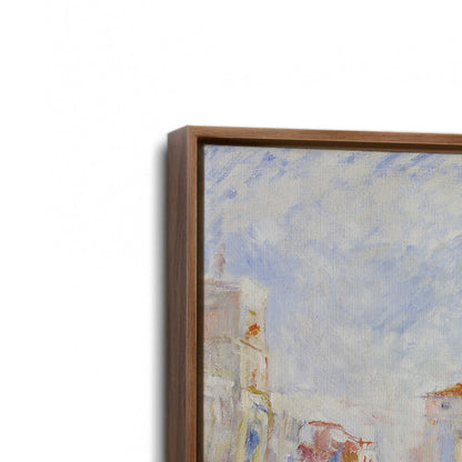 [Color:Walnut], Picture of art in a Walnut frame at an angle