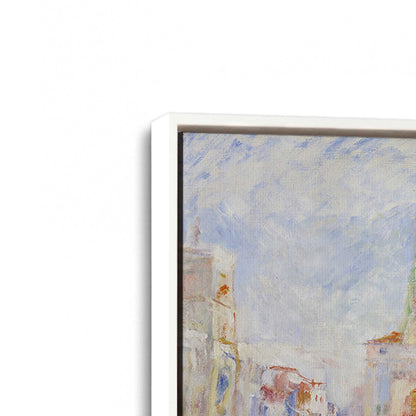 [Color:Opaque White], Picture of art in a White frame at an angle