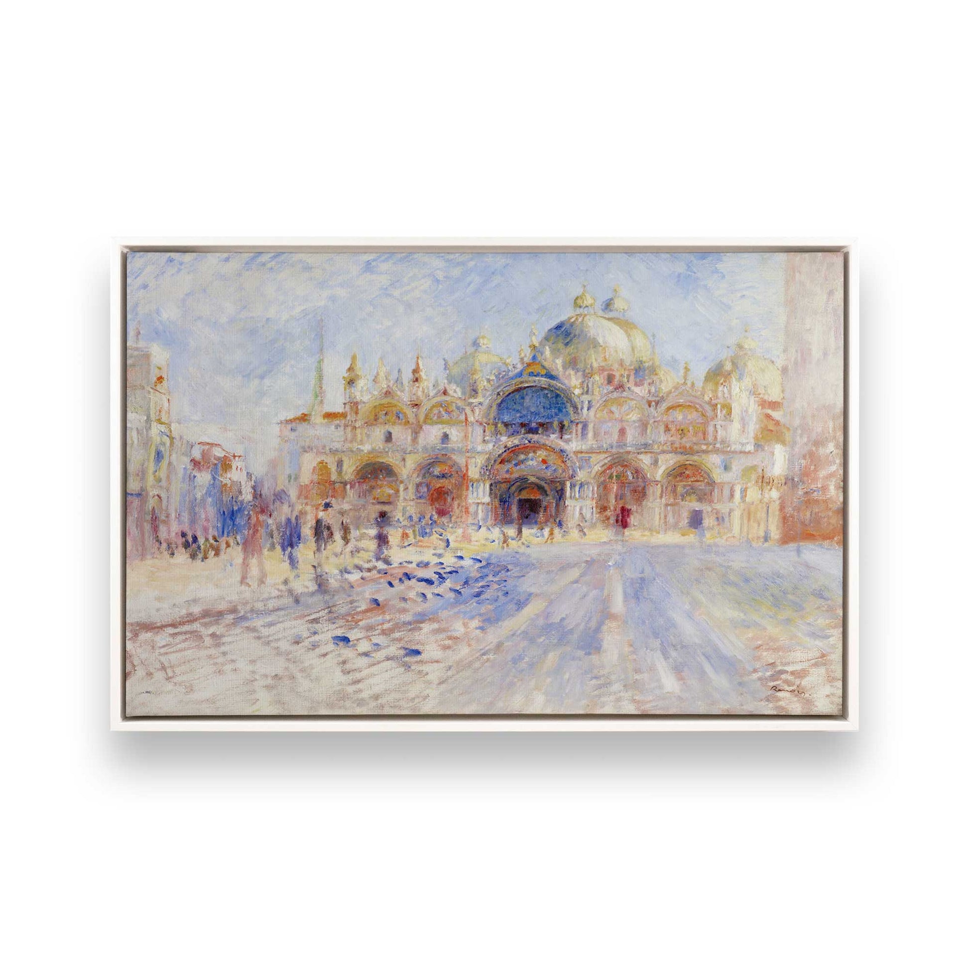 [Color:Opaque White], Picture of art in a White frame
