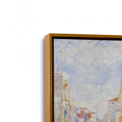 [Color:Polished Gold], Picture of art in a Polished Gold frame at an angle