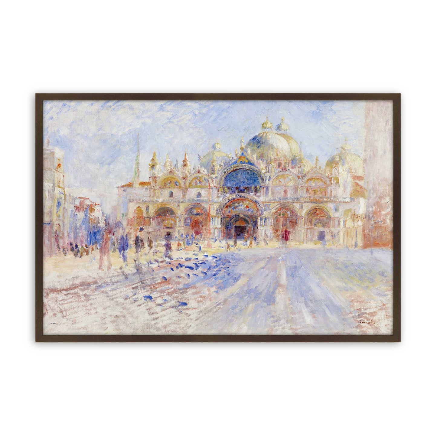 [Color:Brown], Picture of art in a Brown frame