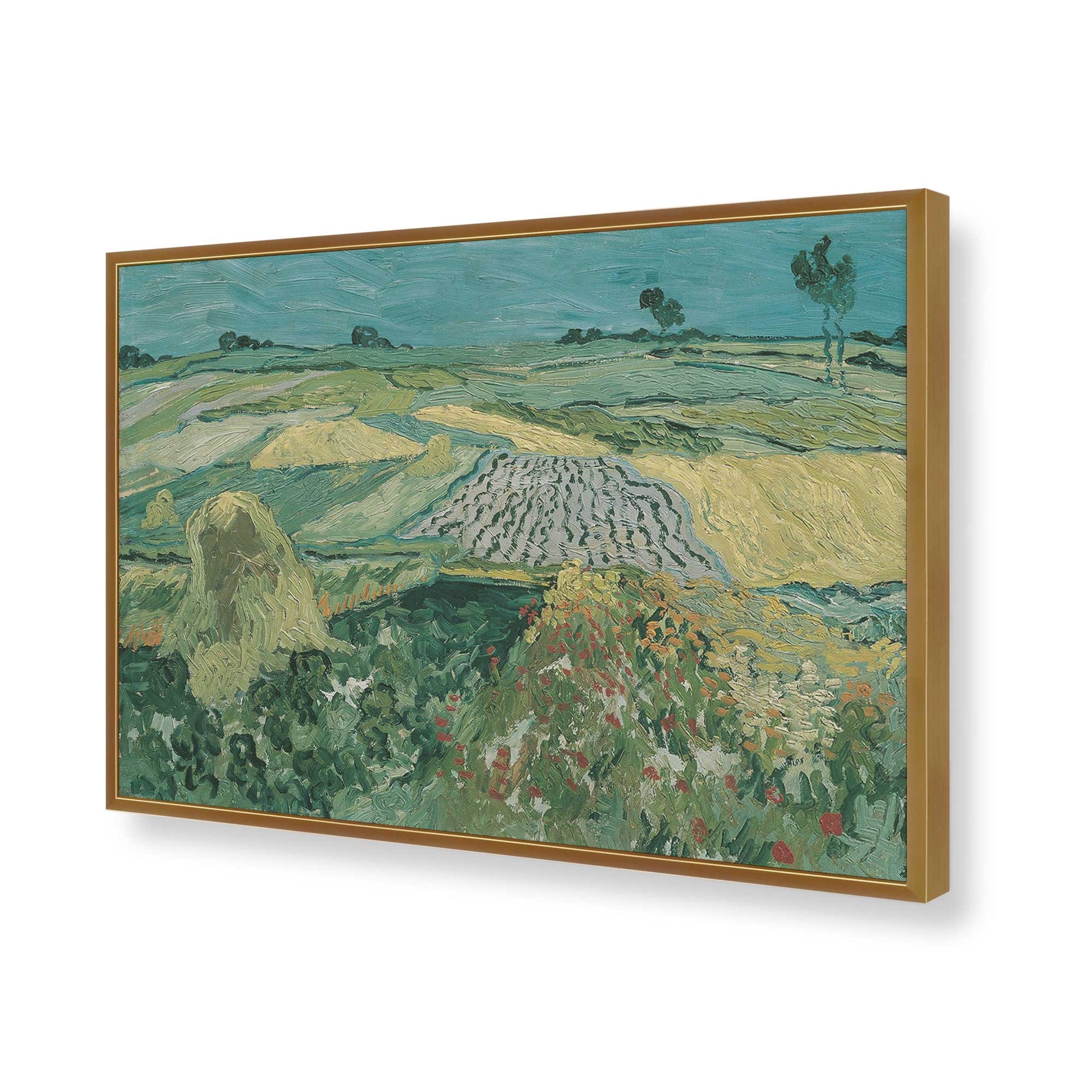 [Color:Polished Gold], Picture of art in a Polished Gold frame of the corner