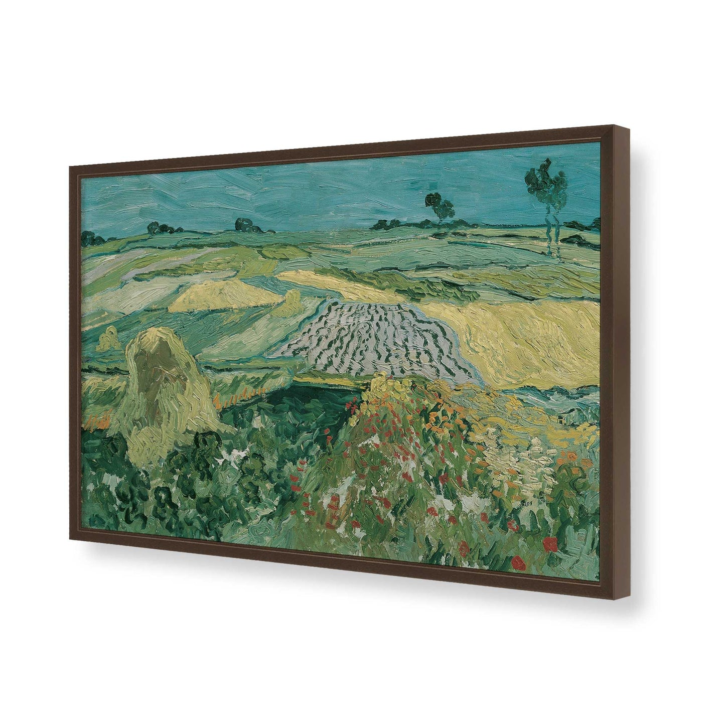[Color:Belvinder Brown], Picture of art in a Belvinder Brown frame of the corner
