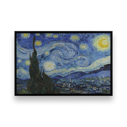 [Color:Satin Black], Picture of art in a Satin Black frame