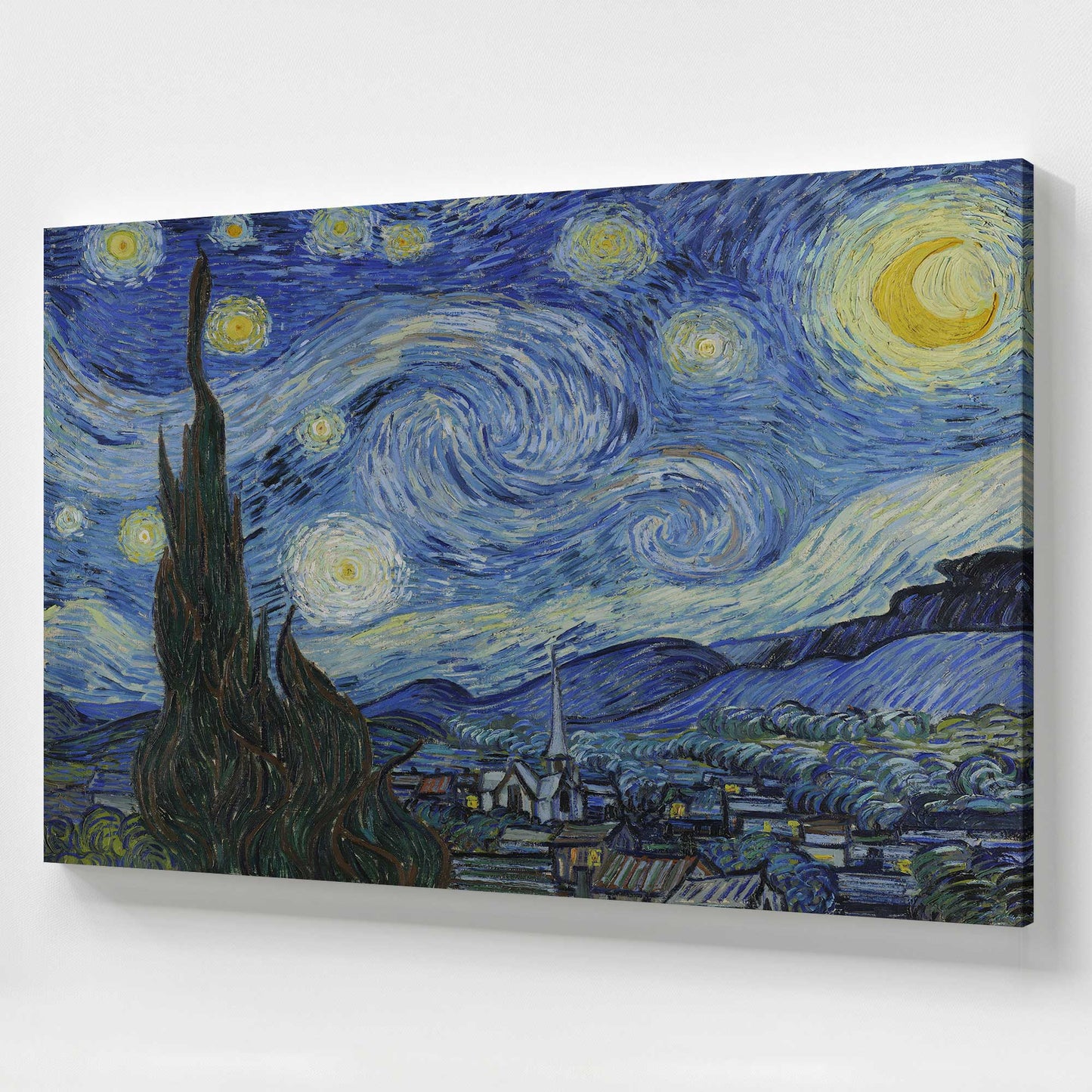 [Color:Stretched Canvas], Picture of art at an angle