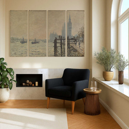 [Color:Stretched Canvas], Picture of art in a room