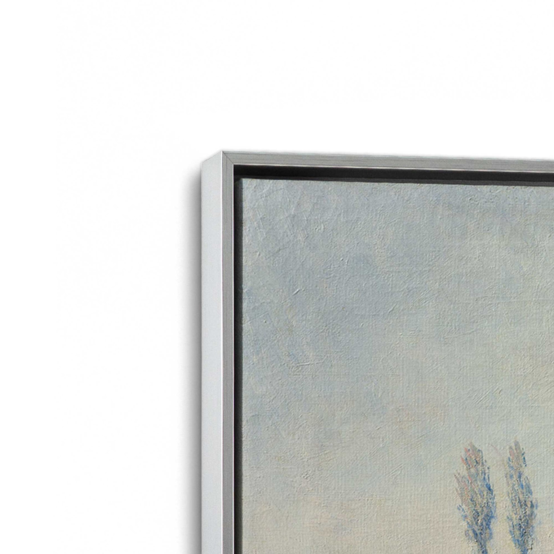 [Color:Polished Chrome], Picture of art in a Polished Chrome frame at an angle
