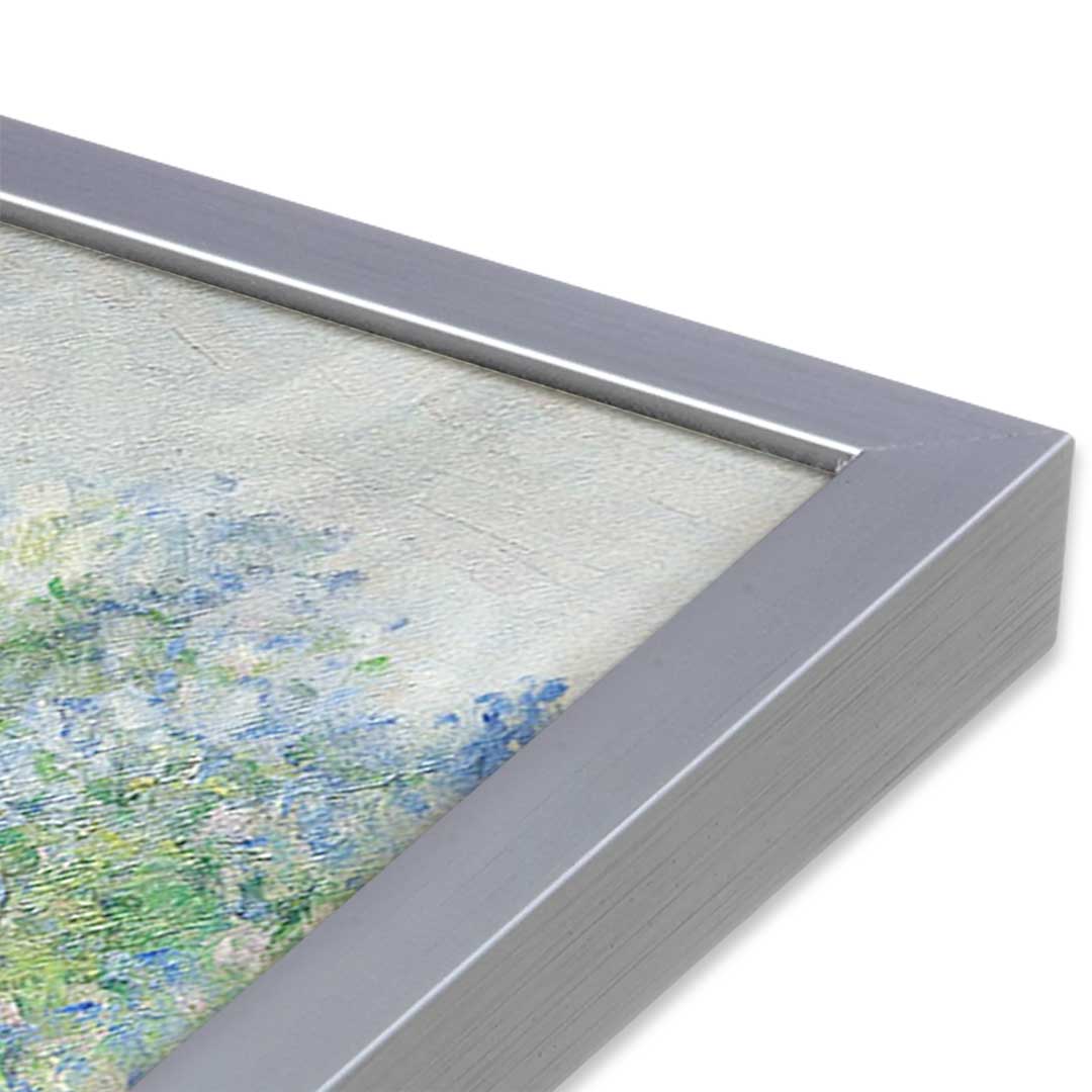 [Color:Polished Chrome], Picture of art in a Polished Chrome frame at an angle