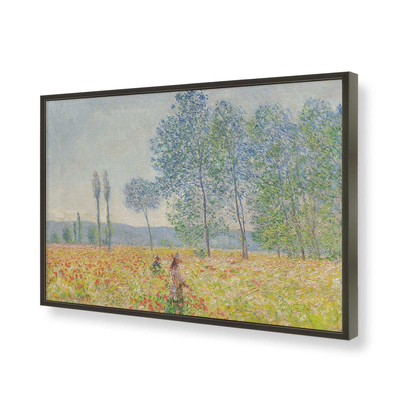 [Color:Satin Black], Picture of art in a Satin Black frame of the corner