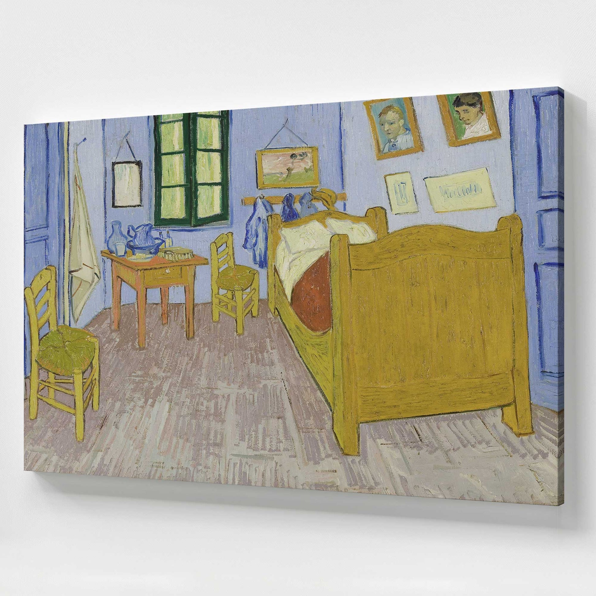 [Color:Stretched Canvas], Picture of art at an angle