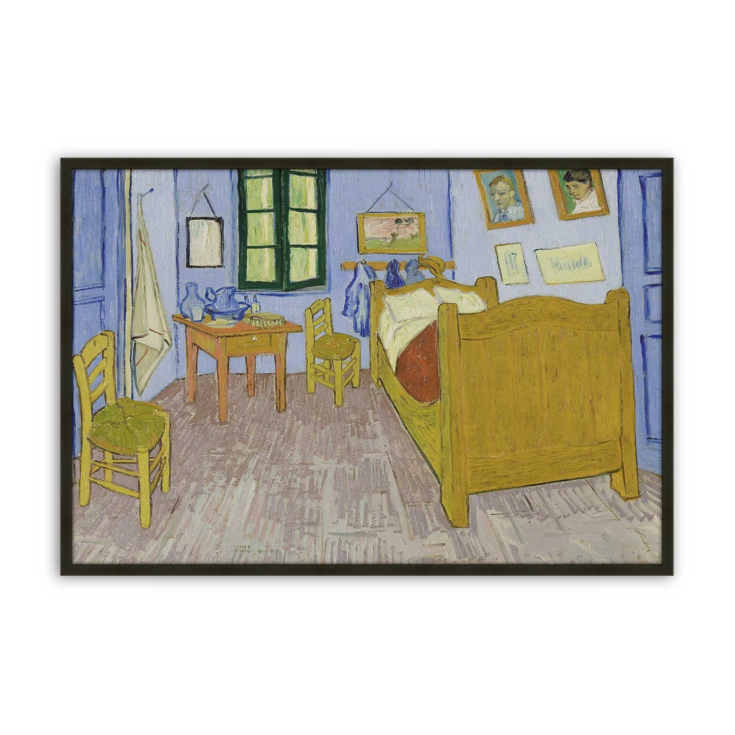 [Color:Satin Black], Picture of art in a Satin Black frame