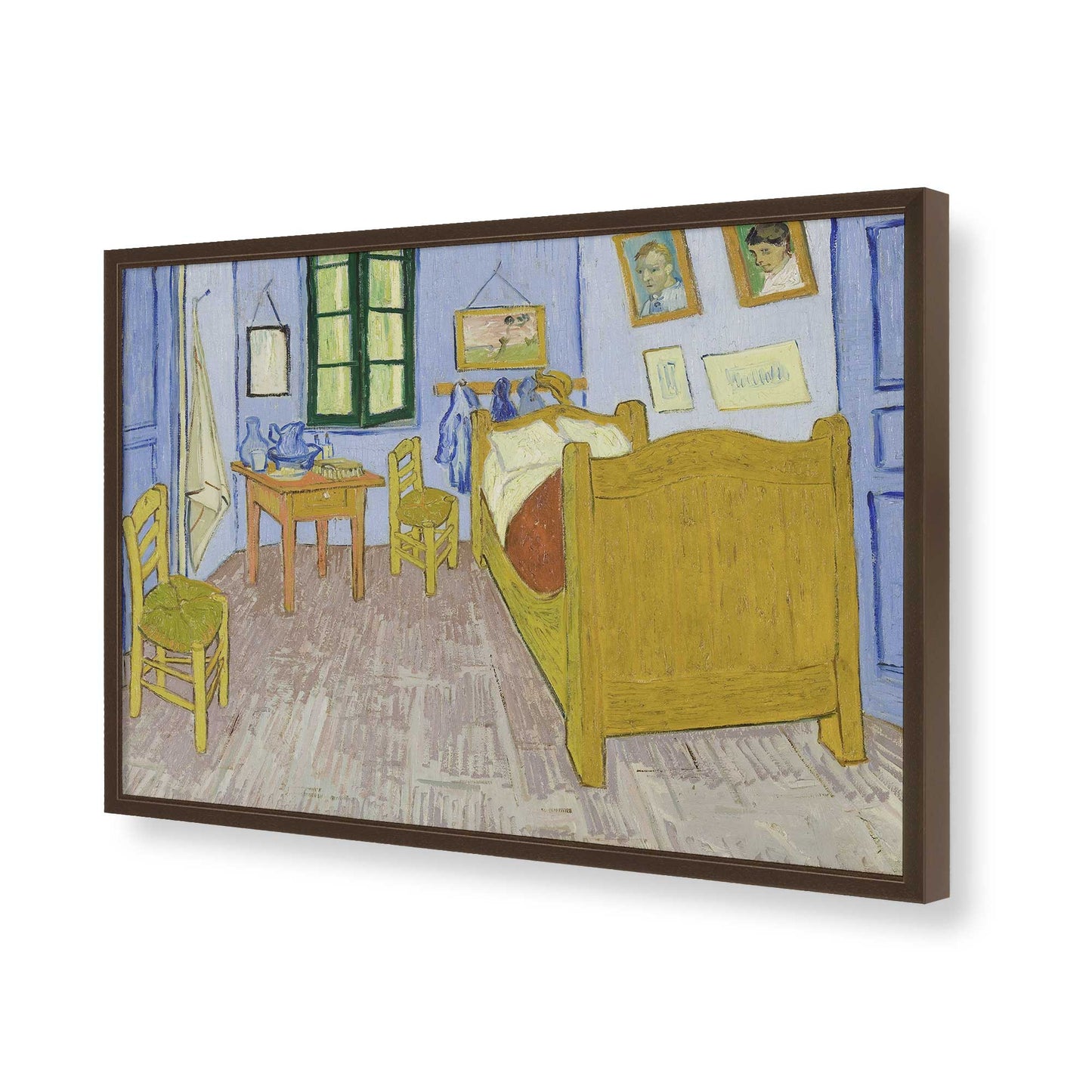 [Color:Belvinder Brown], Picture of art in a Belvinder Brown frame of the corner