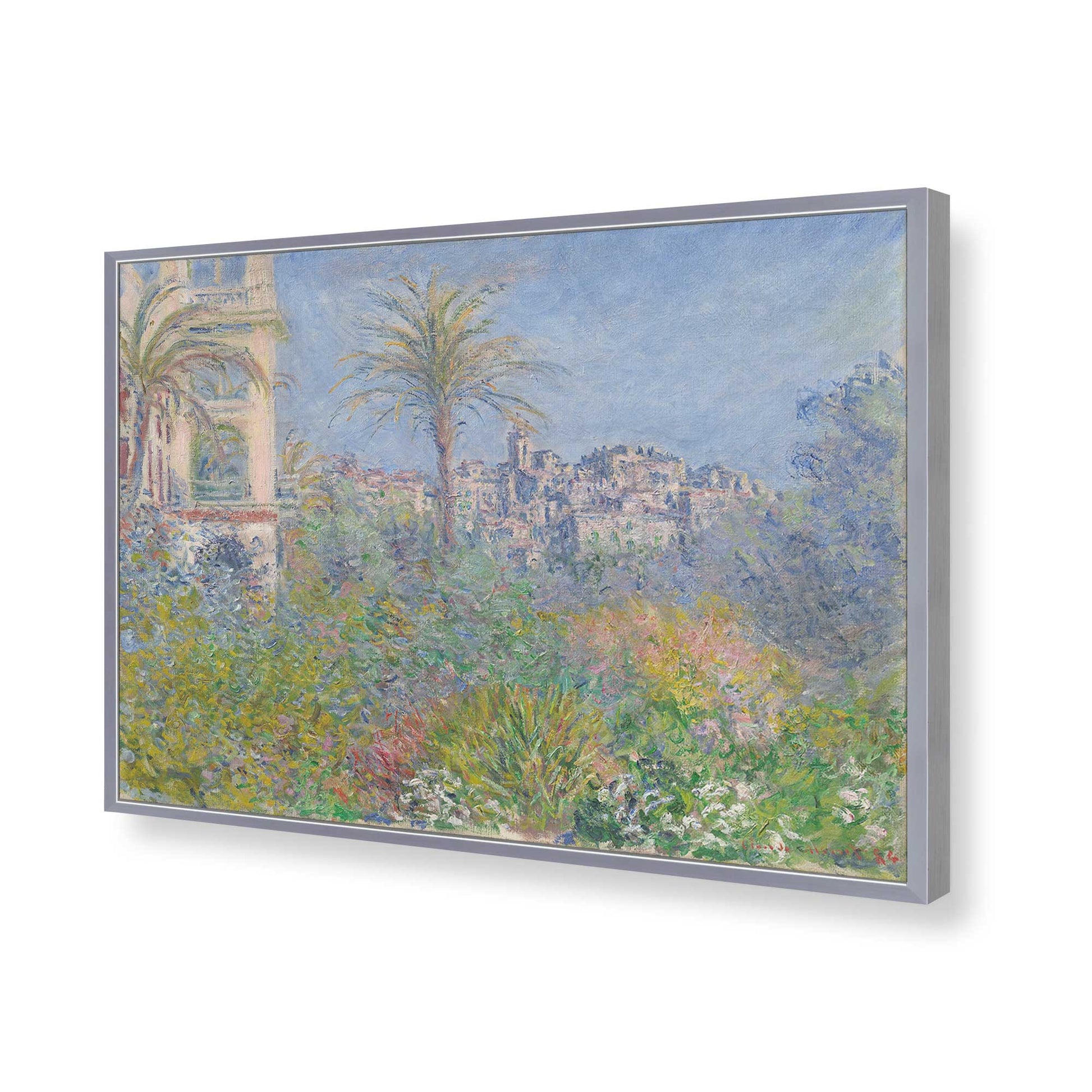 [Color:Polished Chrome], Picture of art in a Polished Chrome frame of the corner