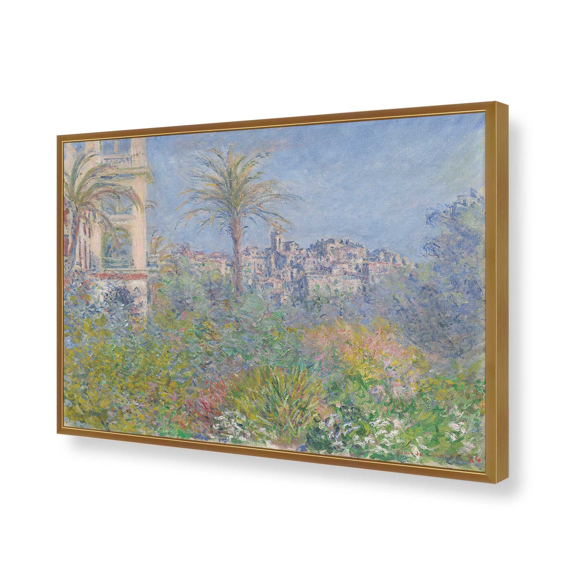 [Color:Polished Gold], Picture of art in a Polished Gold frame of the corner