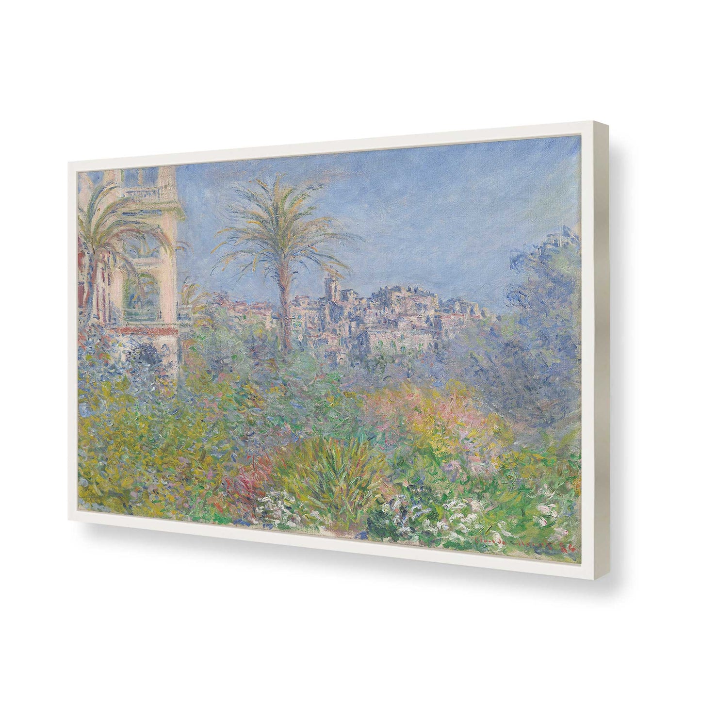 [Color:Opaque White], Picture of art in a Opaque White frame of the corner
