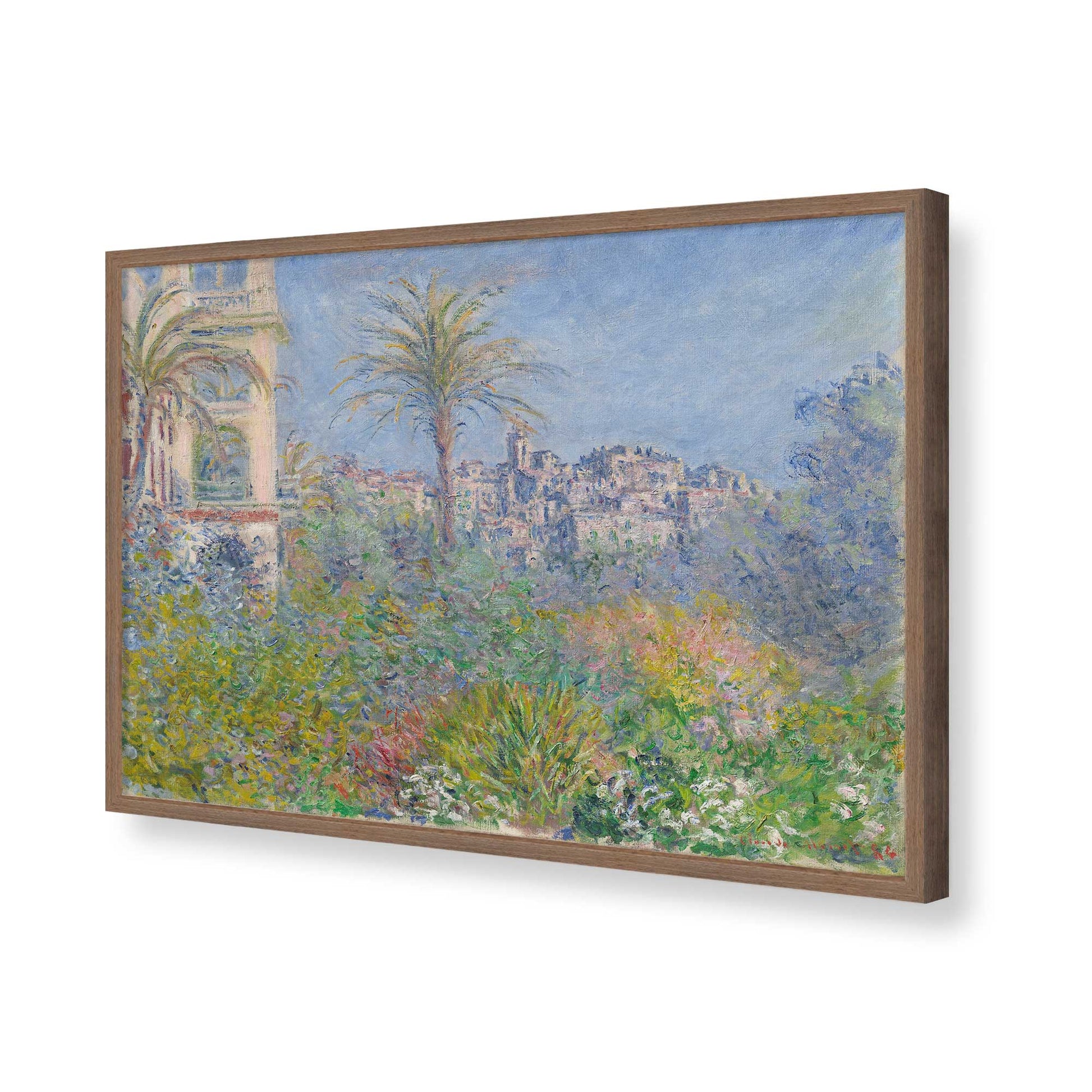 [Color:Walnut], Picture of art in a Walnut frame of the corner