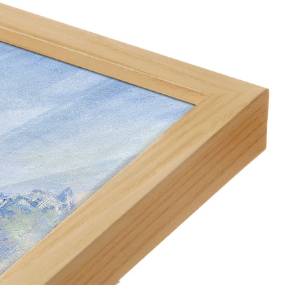 [Color:American Maple], Picture of art in a American Maple frame at an angle