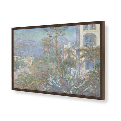 [Color:Brown], Picture of art in a Brown frame of the corner