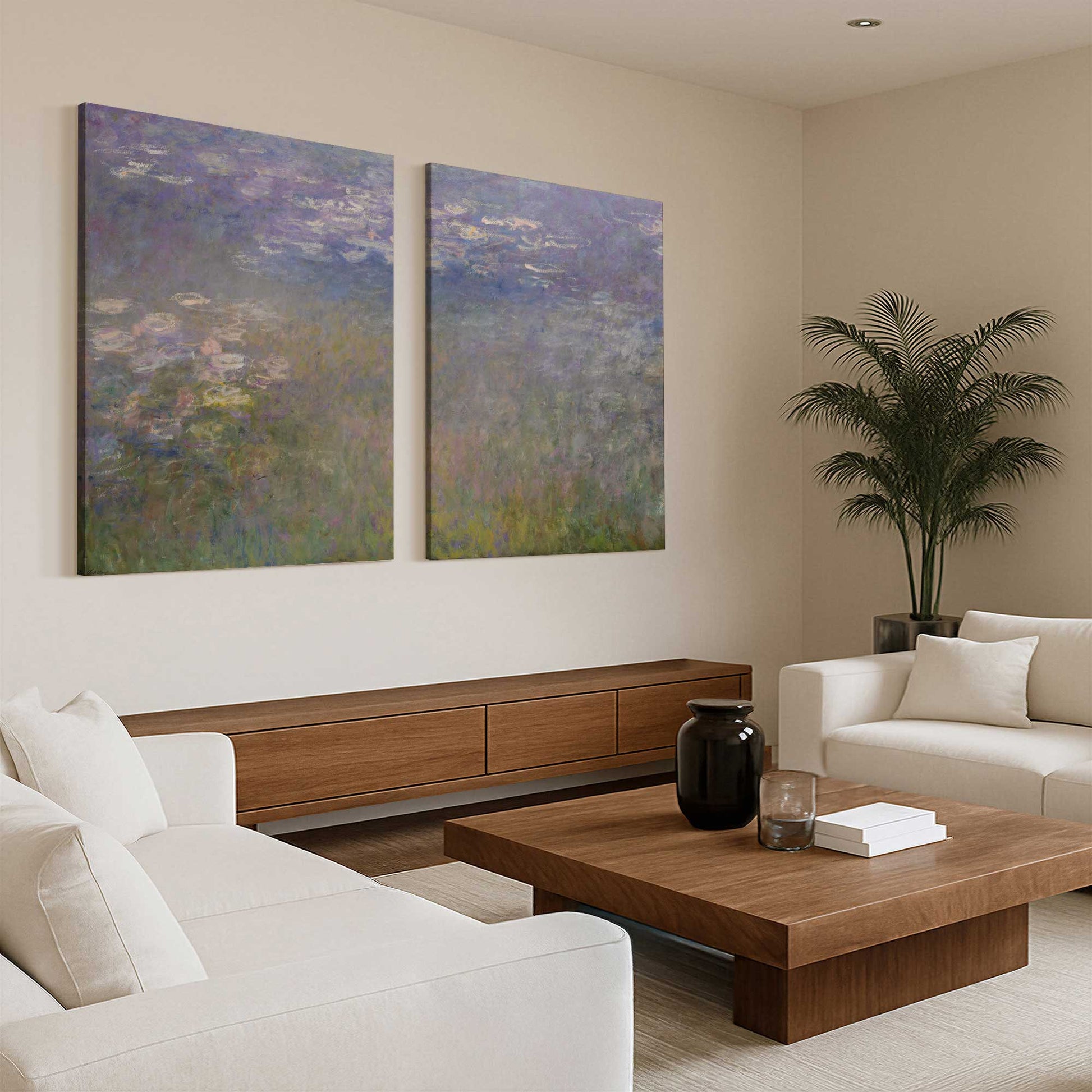 [Color:Stretched Canvas], Picture of art in a room