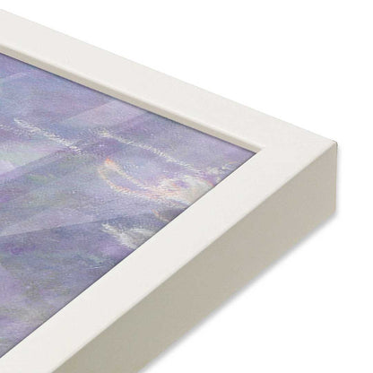 [Color:Opaque White], Picture of art in a Opaque White frame at an angle