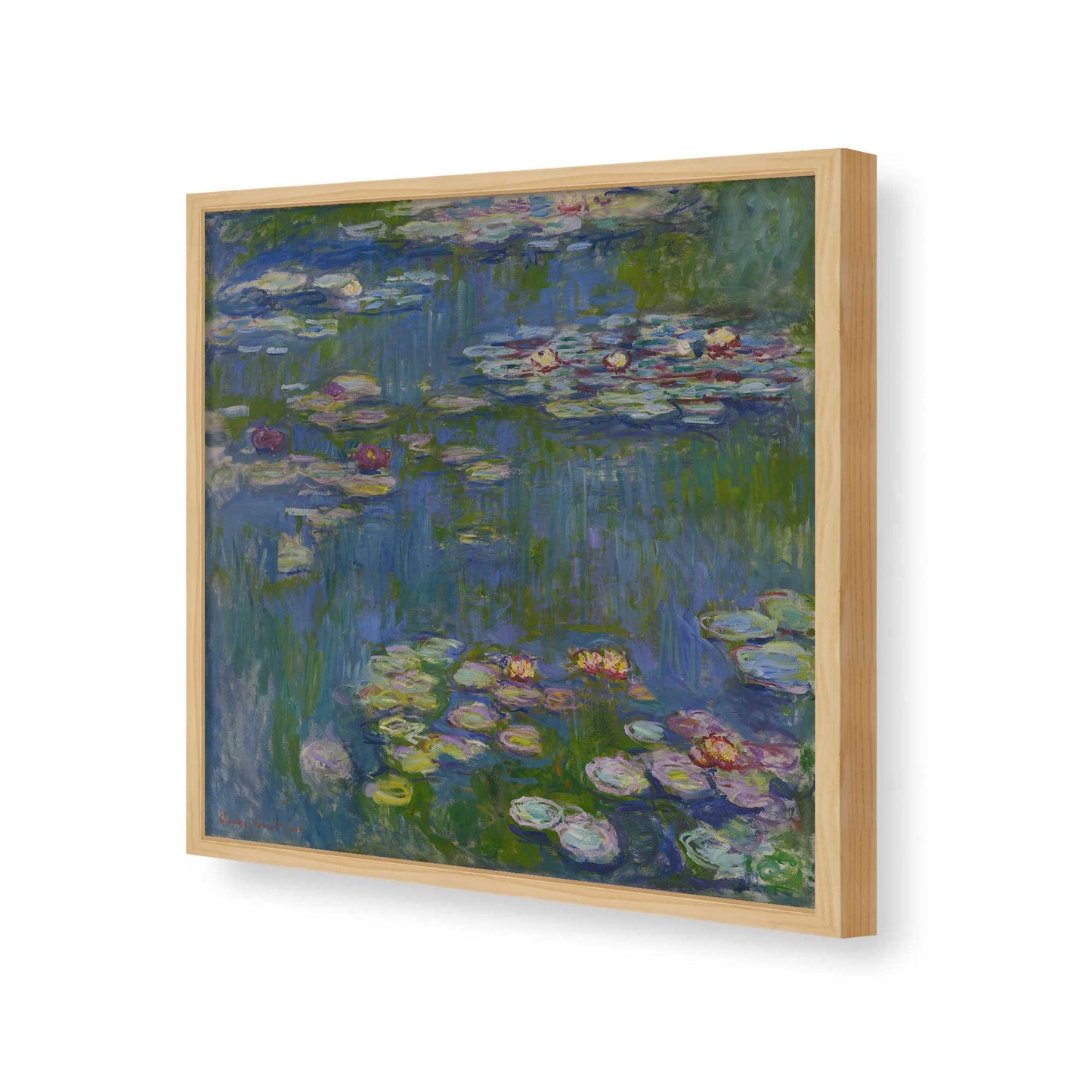[Color:American Maple], Picture of art in a American Maple frame of the corner