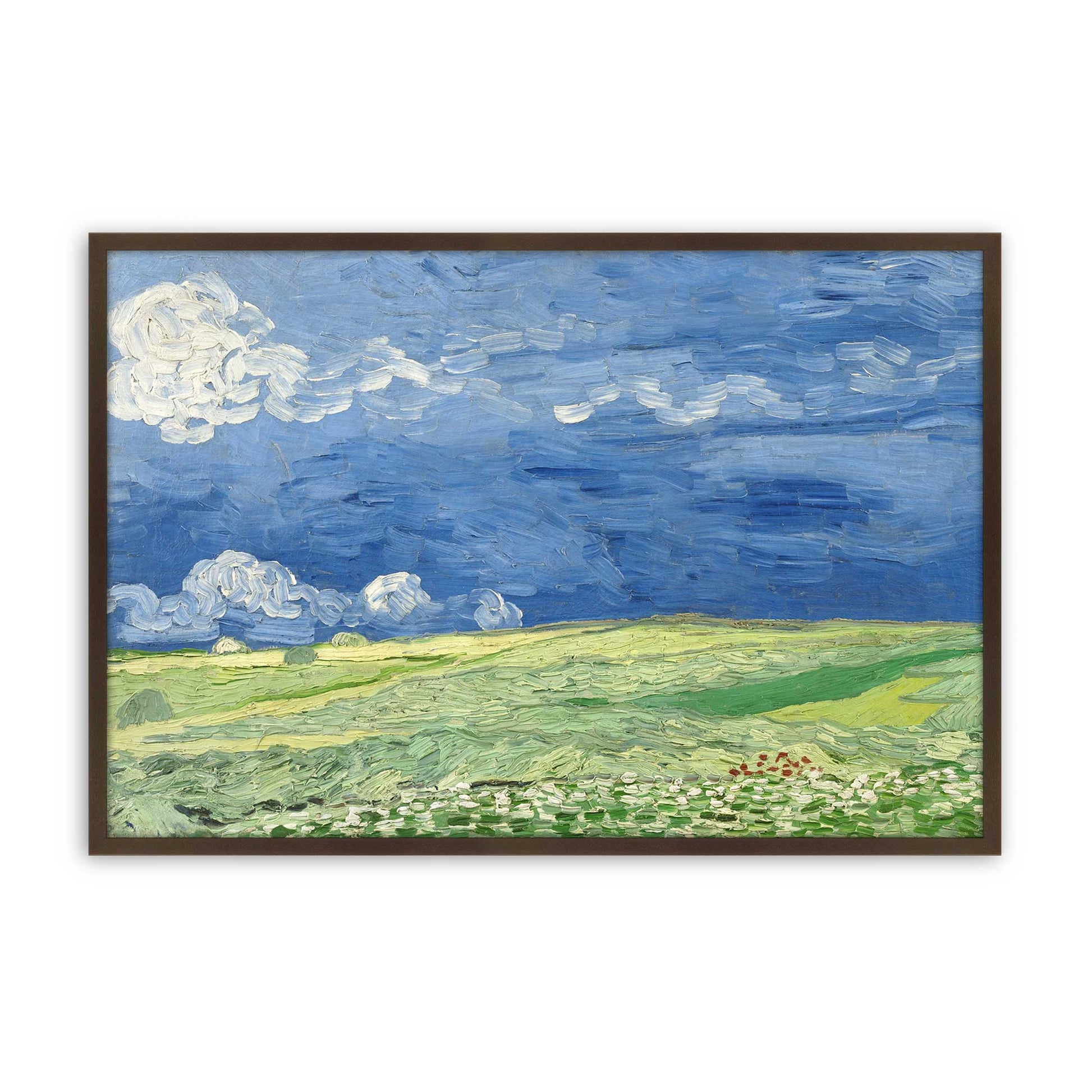 [Color:Brown], Picture of art in a Brown frame