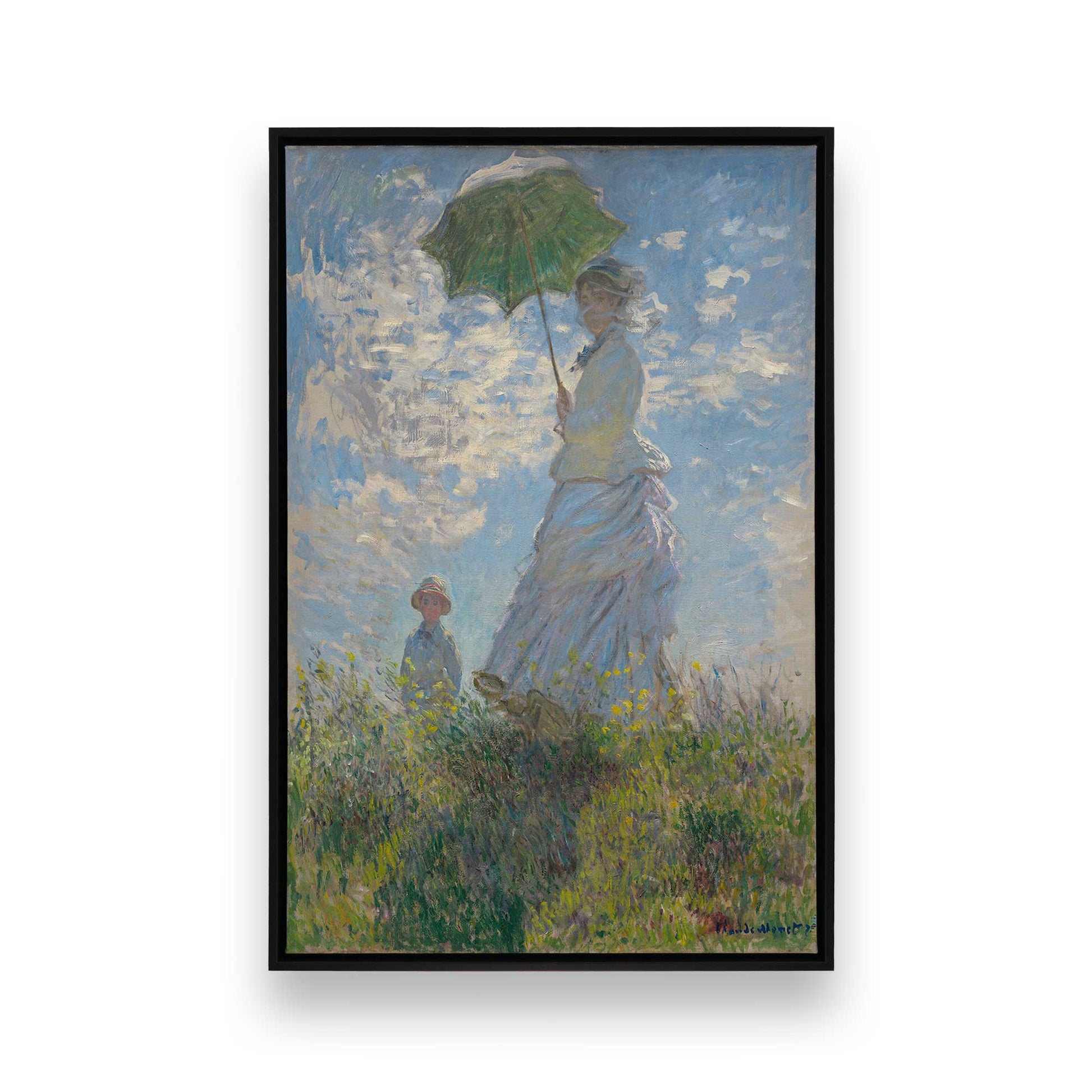 [Color:Satin Black], Picture of art in a Satin Black frame