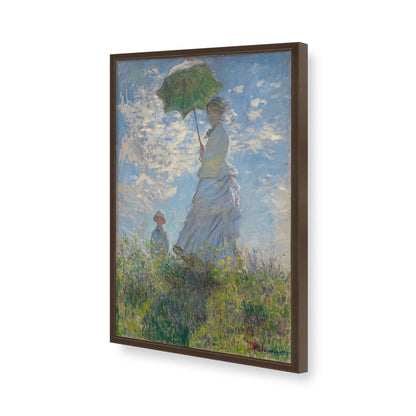 [Color:Brown], Picture of art in a Brown frame of the corner