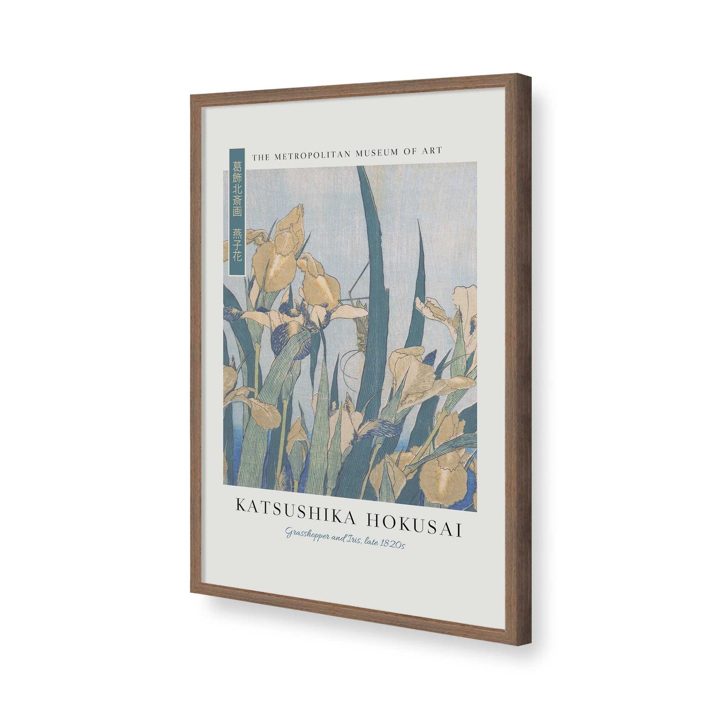 [Color:Walnut], Picture of art in a Walnut frame of the corner