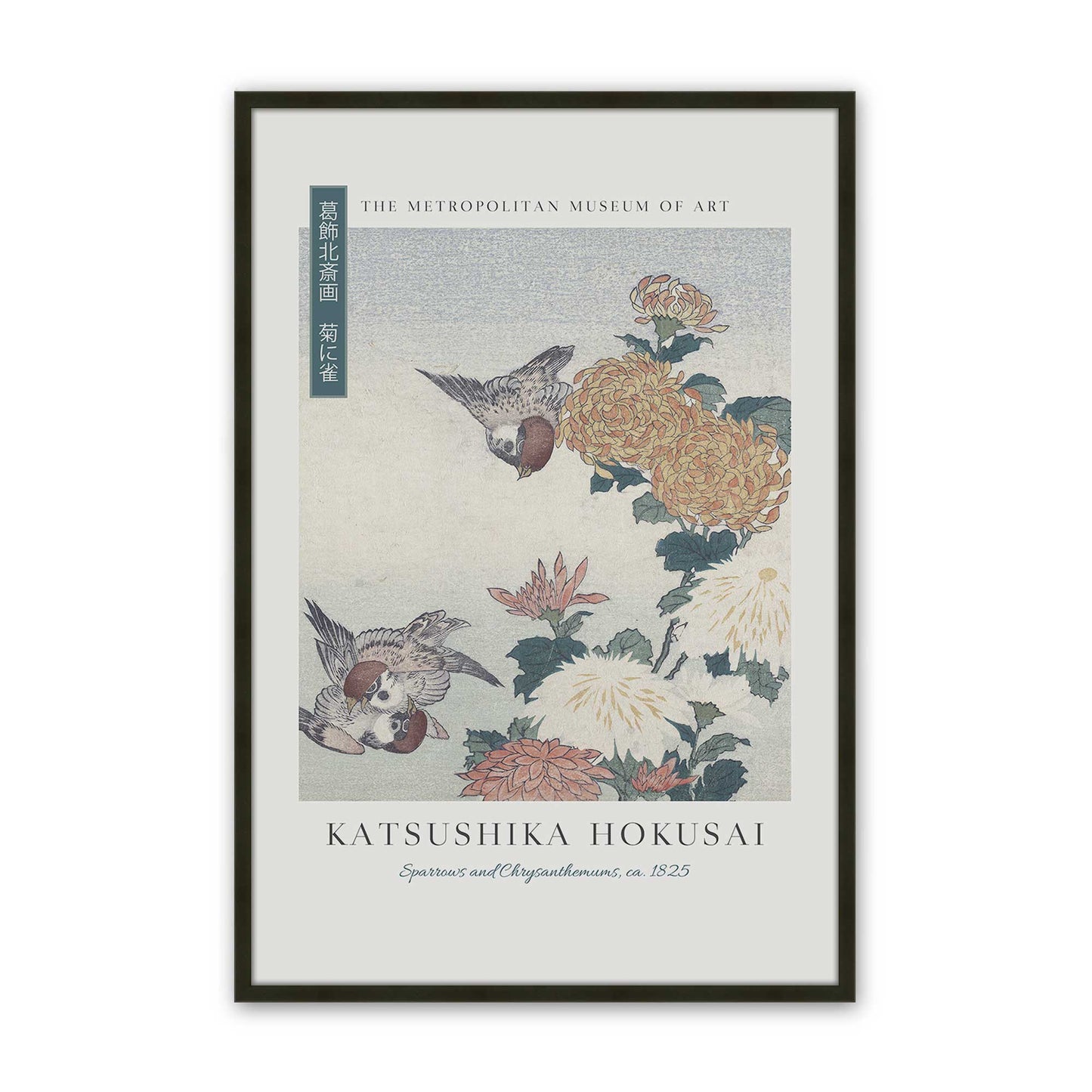 [Color:Satin Black], Picture of art in a Satin Black frame
